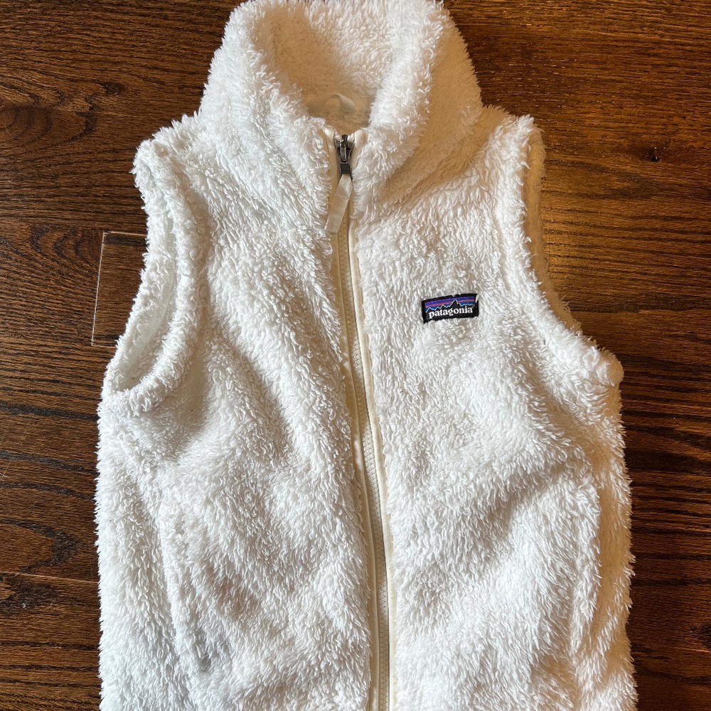 Girls Patagonia Ivory Fleece Vest